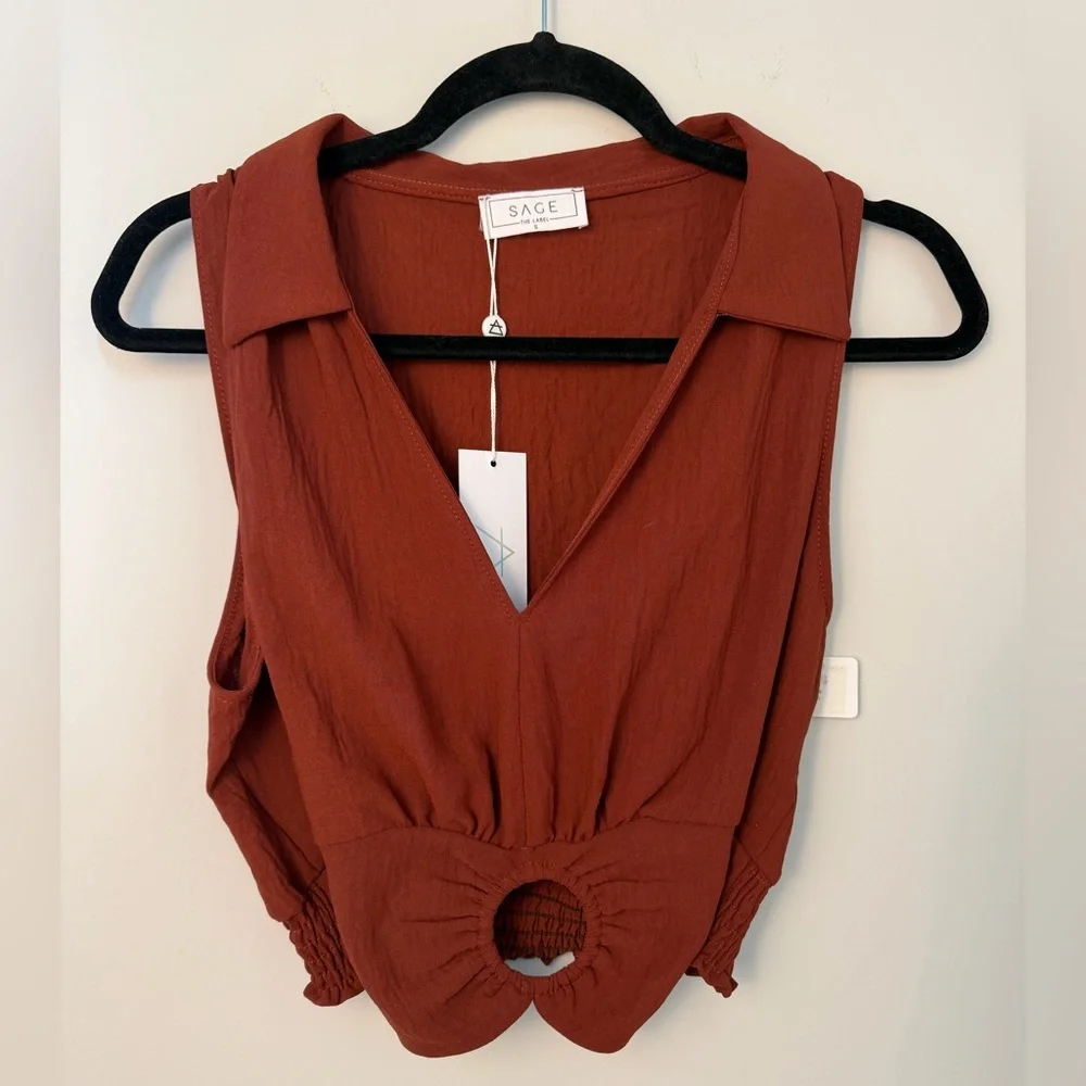 SAGE The Label Sleeveless Top NWT | Size Small - Picture 2 of 8